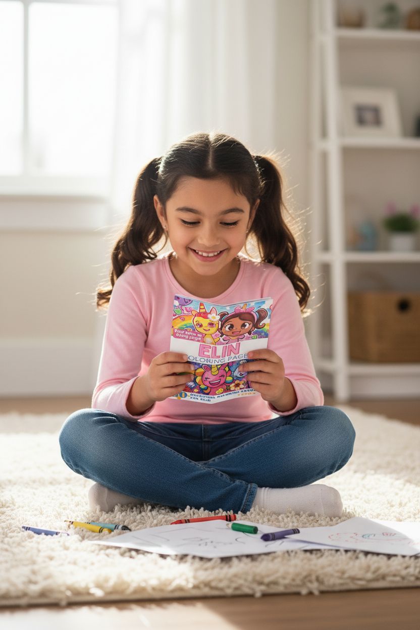 Elin personal coloring pages