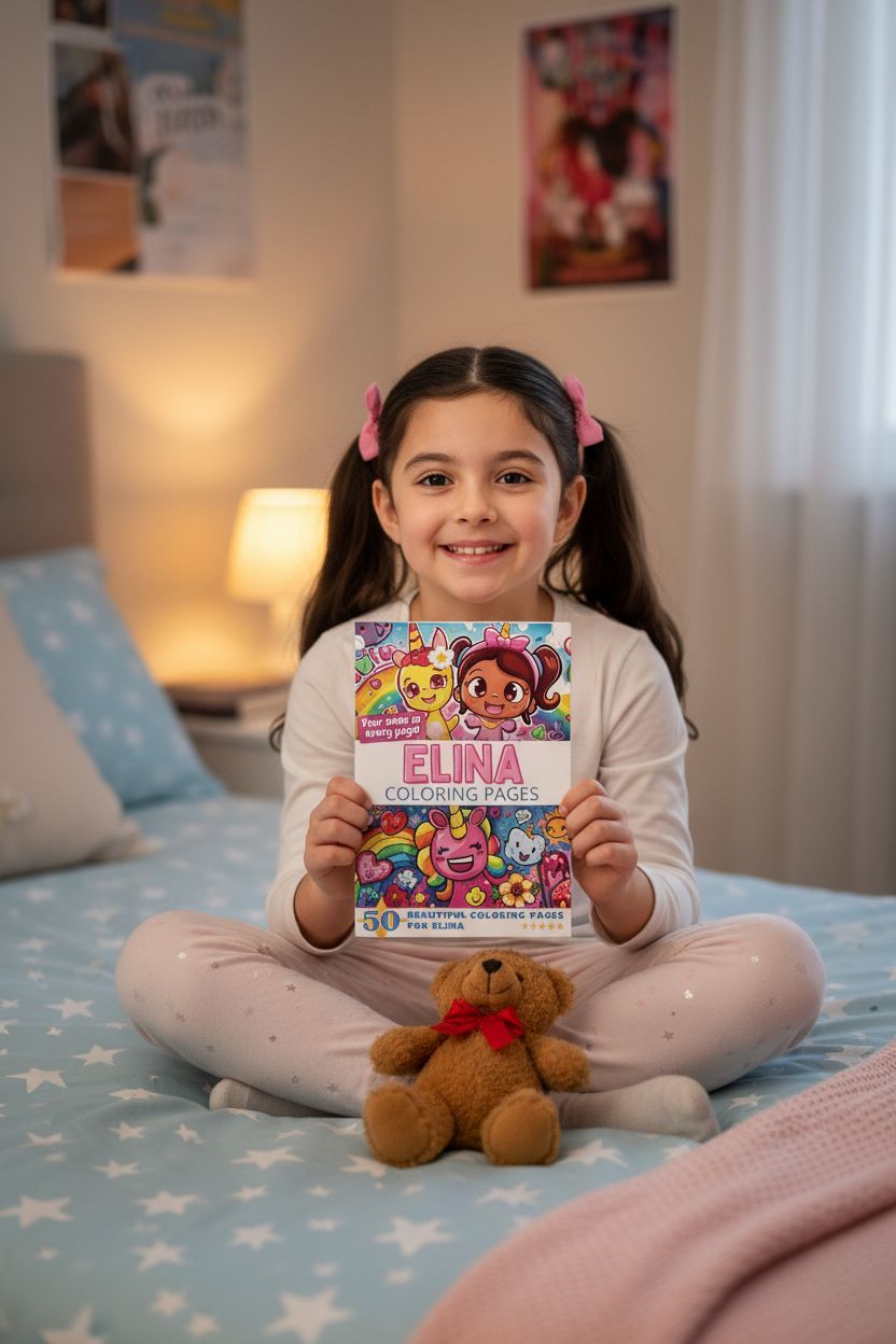 Elina personal coloring pages