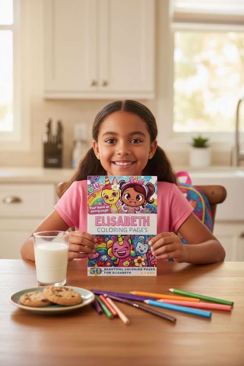 Elisabeth personal coloring pages