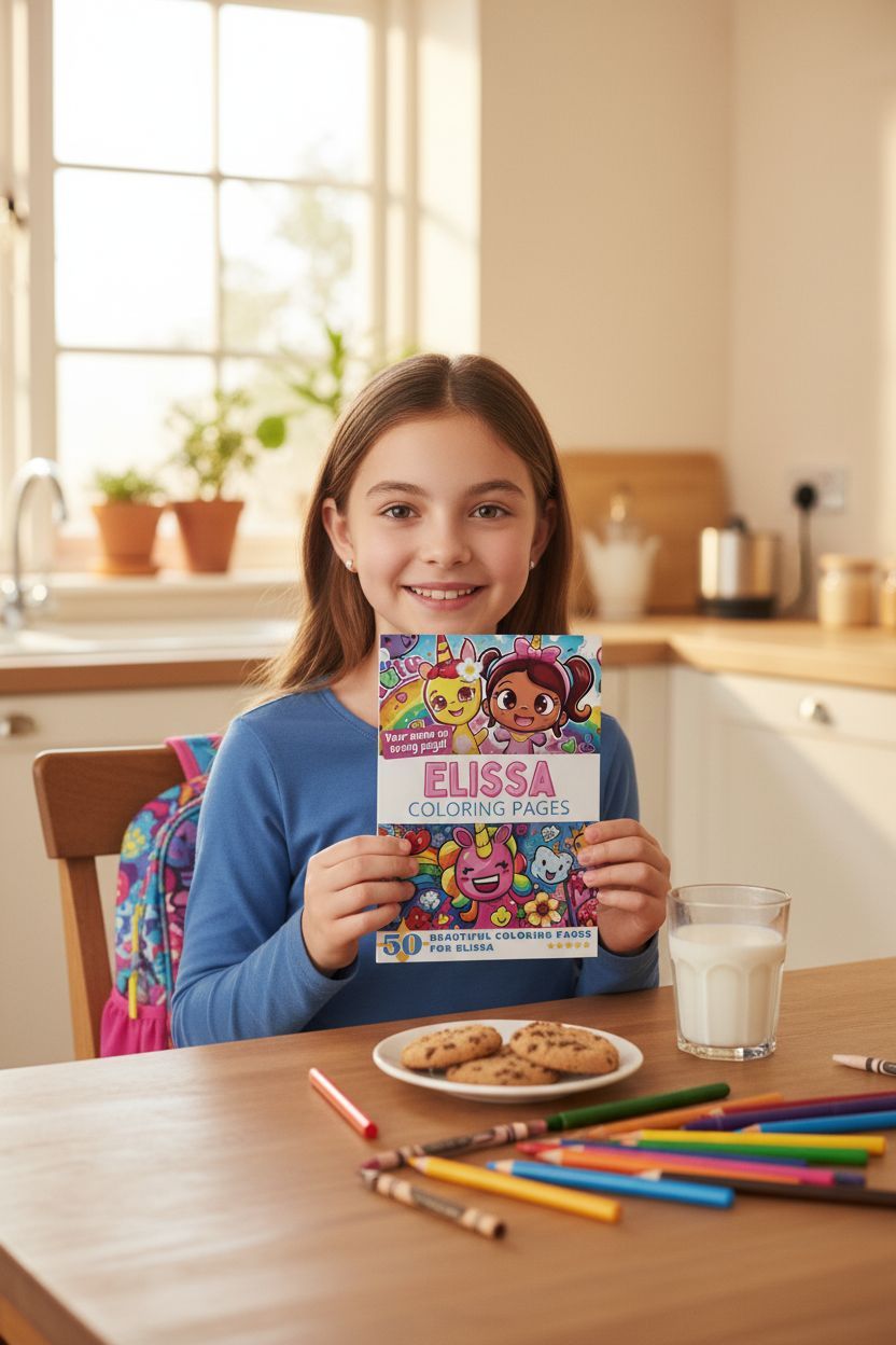 Elissa personal coloring pages