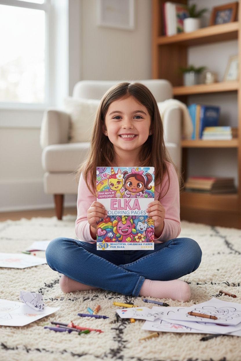 Elka personal coloring pages