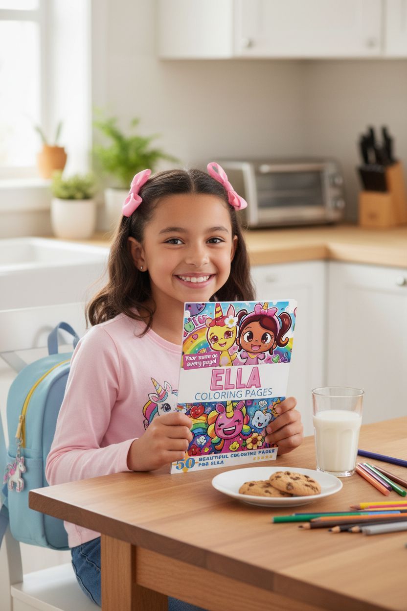 Ella personal coloring pages