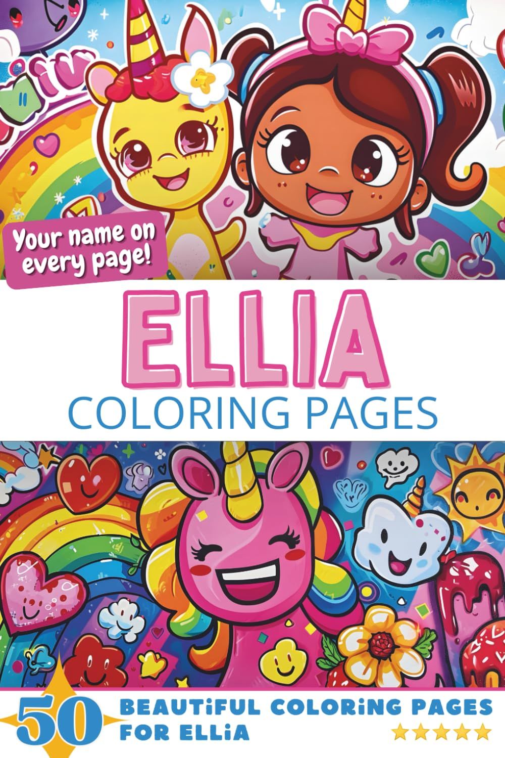 Ellia Coloring Book Cover