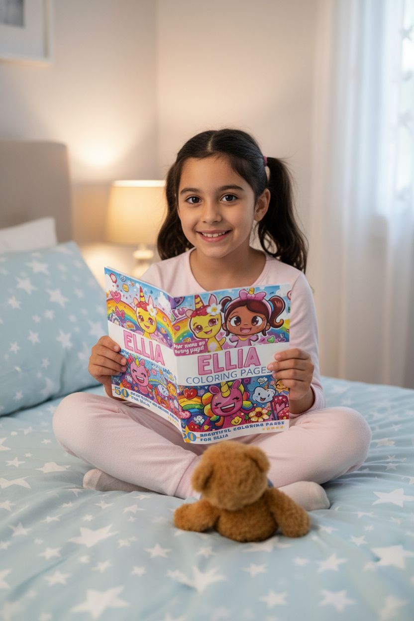 Ellia personal coloring pages