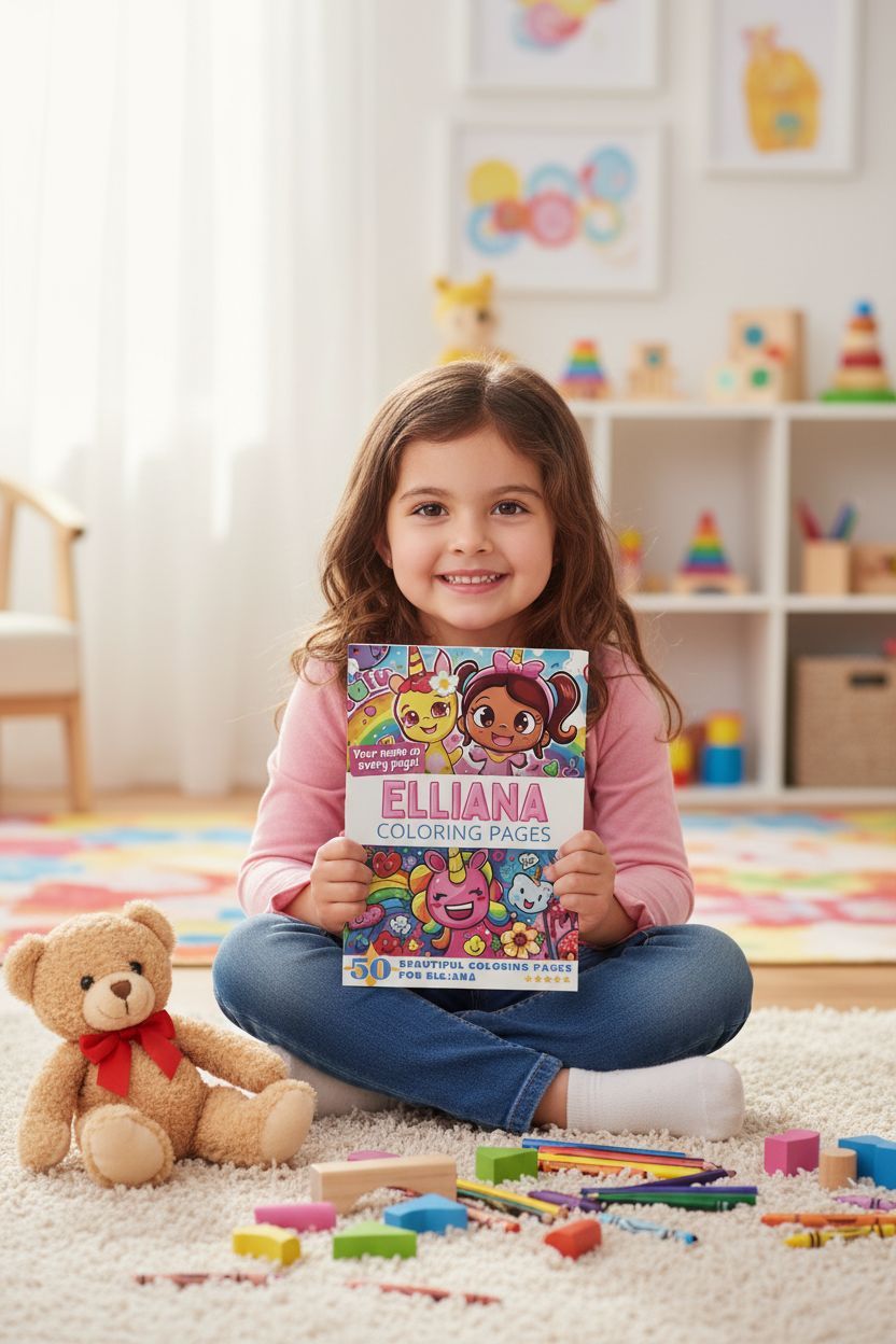 Elliana personal coloring pages