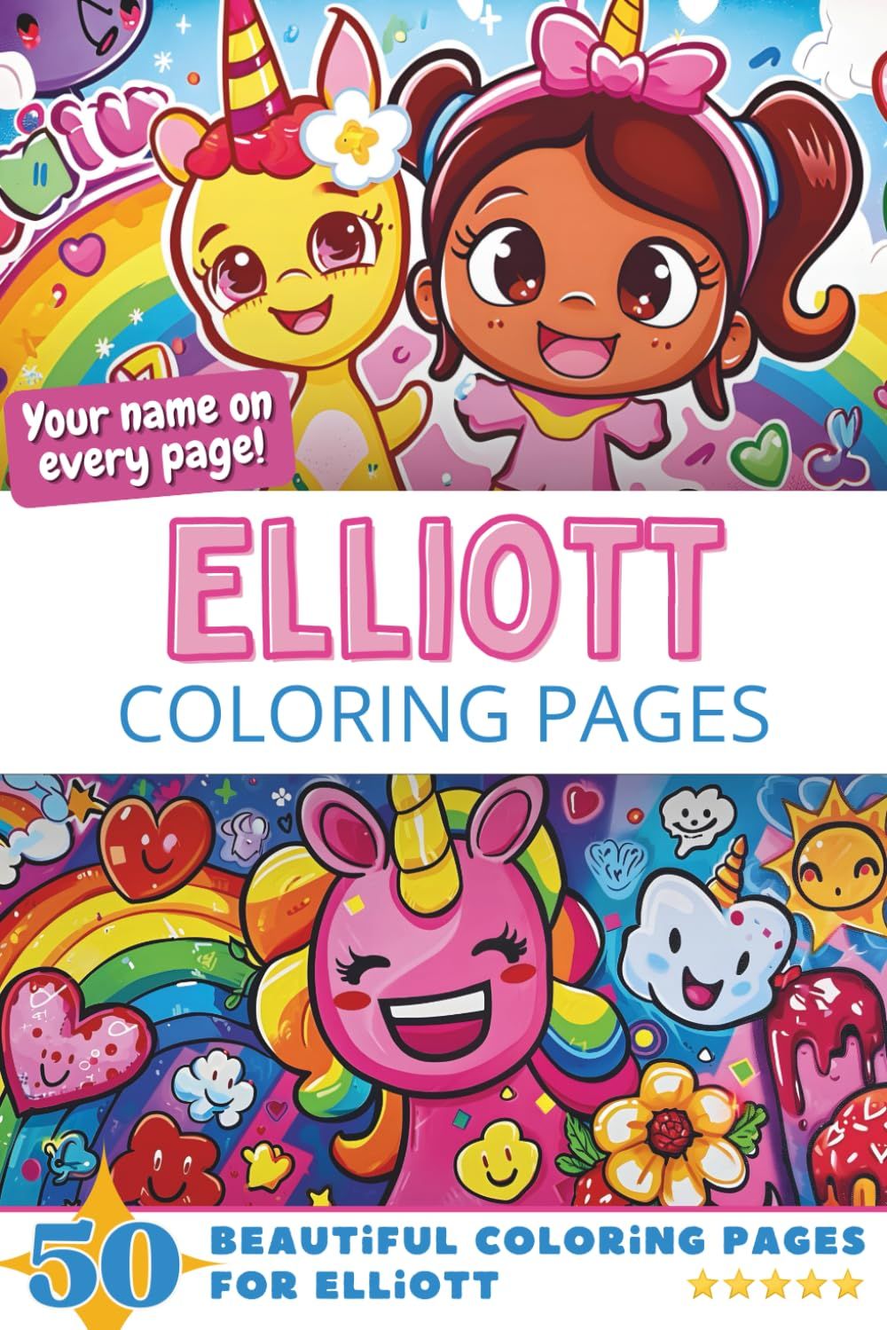 Elliott Coloring Book Cover