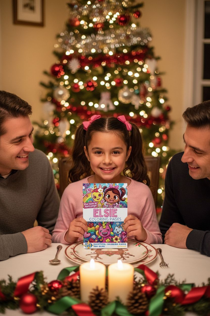 Elsie Christmas coloring pages gift