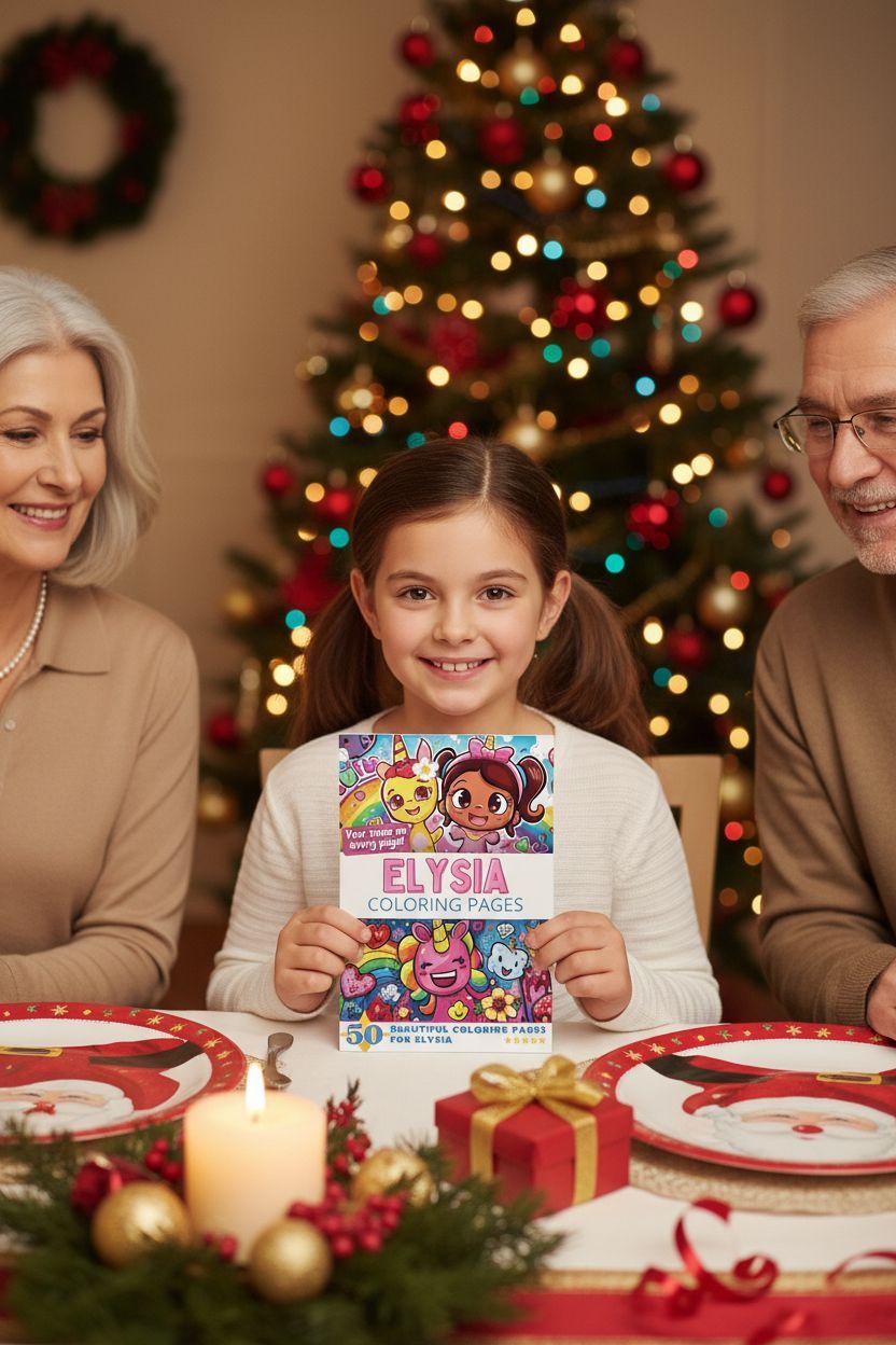 Elysia Christmas coloring pages gift