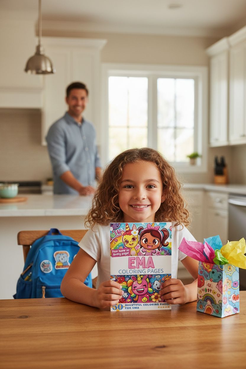 Ema coloring book in use