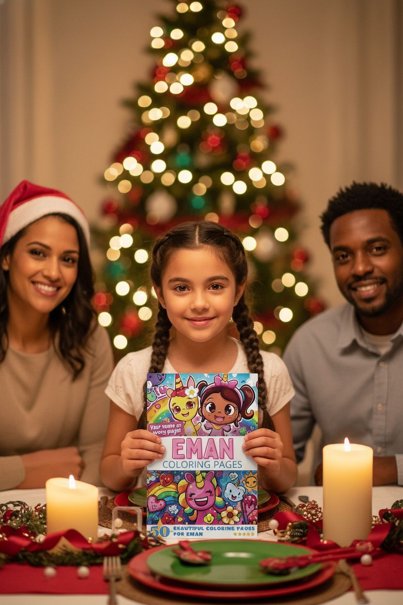 Eman Christmas coloring pages gift