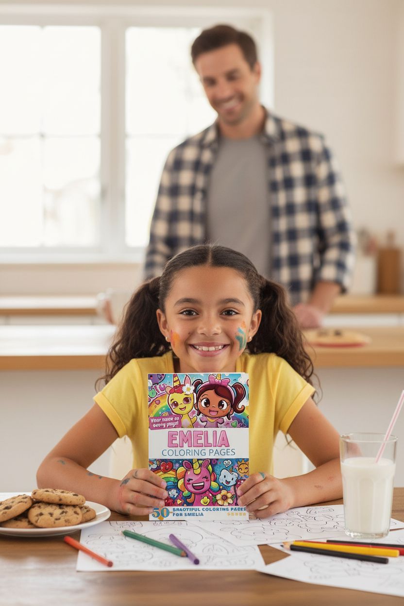 Emelia personal coloring pages