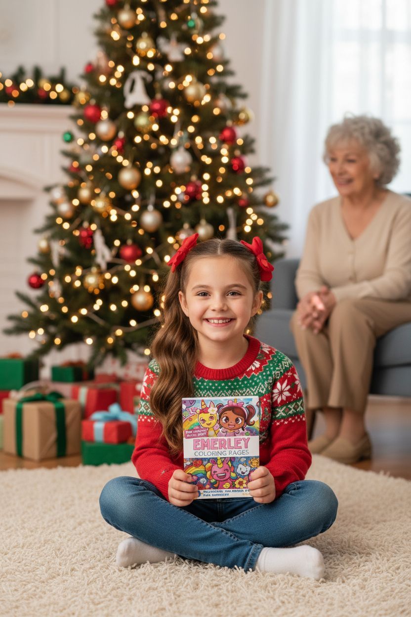 Emerley Christmas coloring pages gift