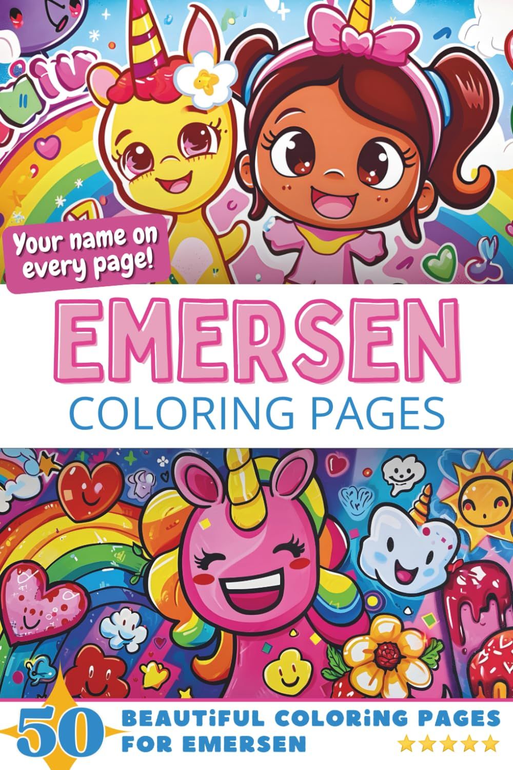 Emersen Coloring Book Cover