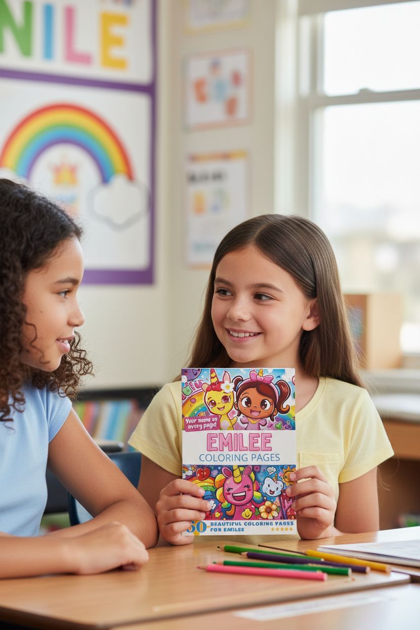 Emilee personal coloring pages