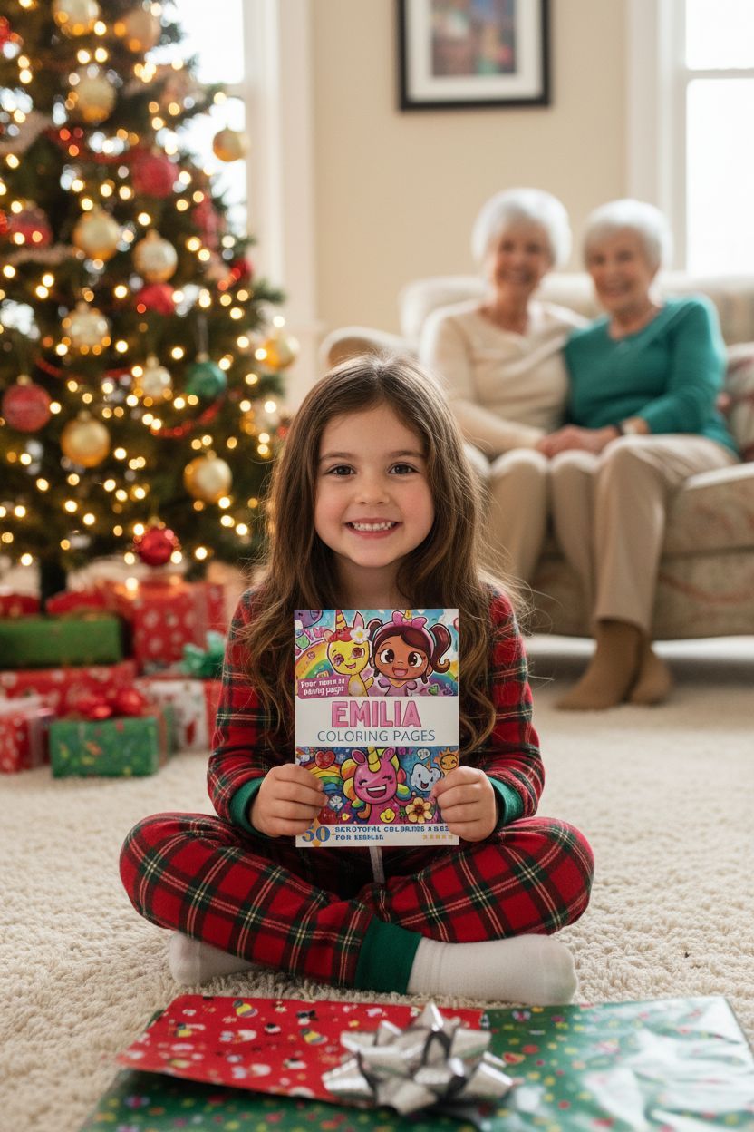 Emilia Christmas coloring pages gift