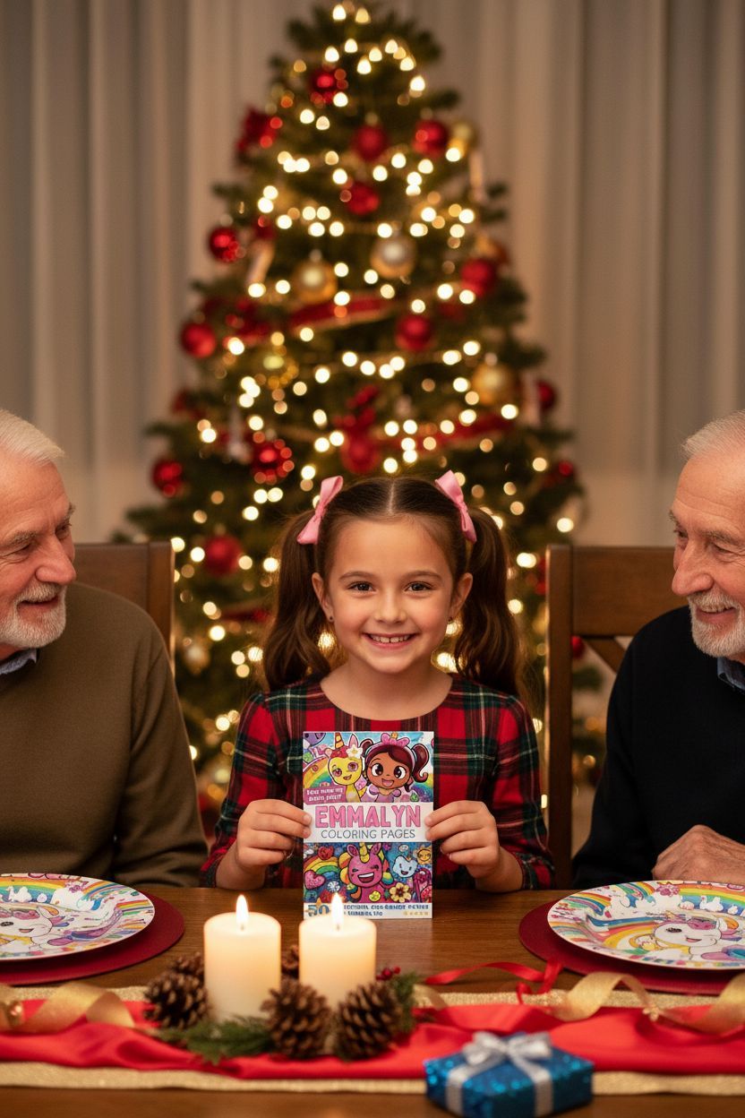 Emmalyn Christmas coloring pages gift