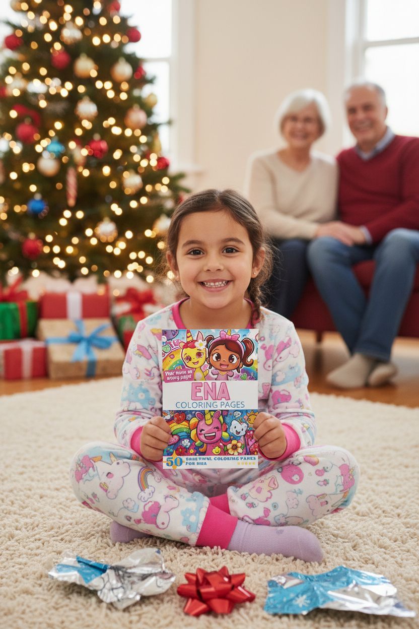 Ena Christmas coloring pages gift