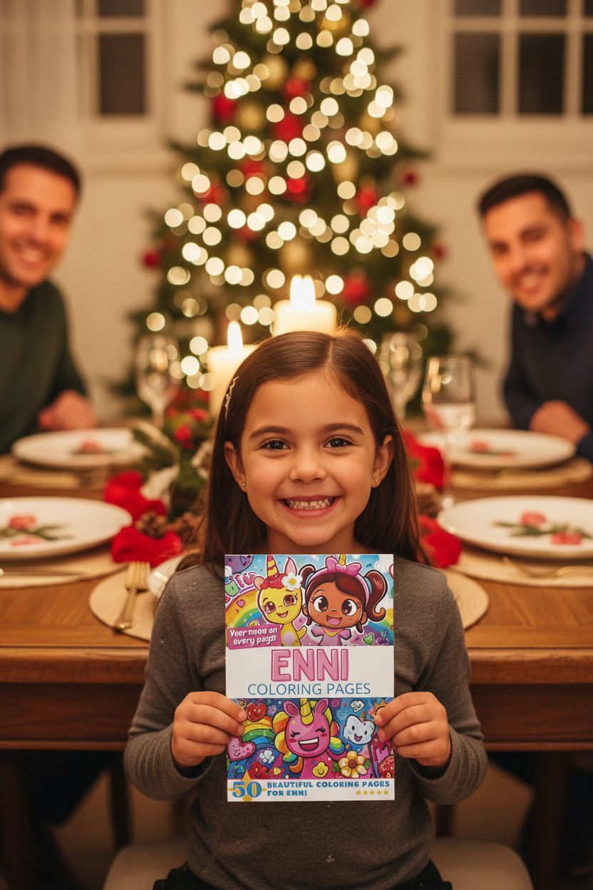 Enni Christmas coloring pages gift