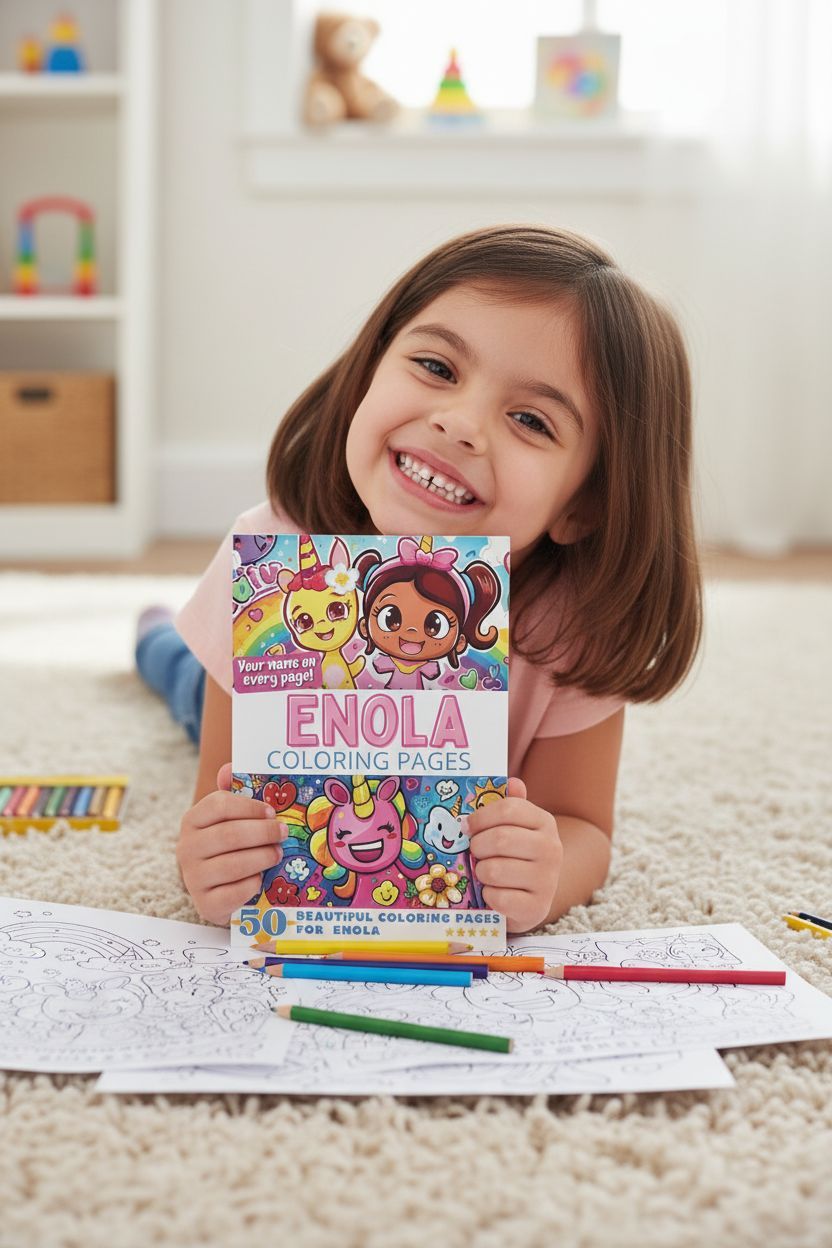 Enola personal coloring pages