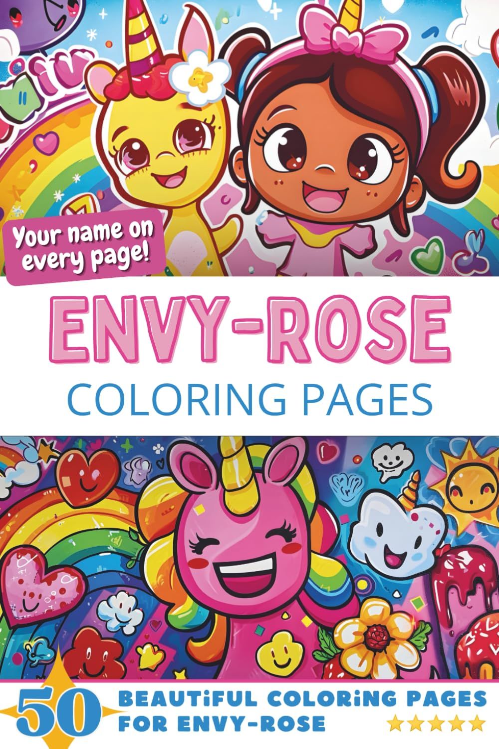 Envy-Rose Coloring Book Cover