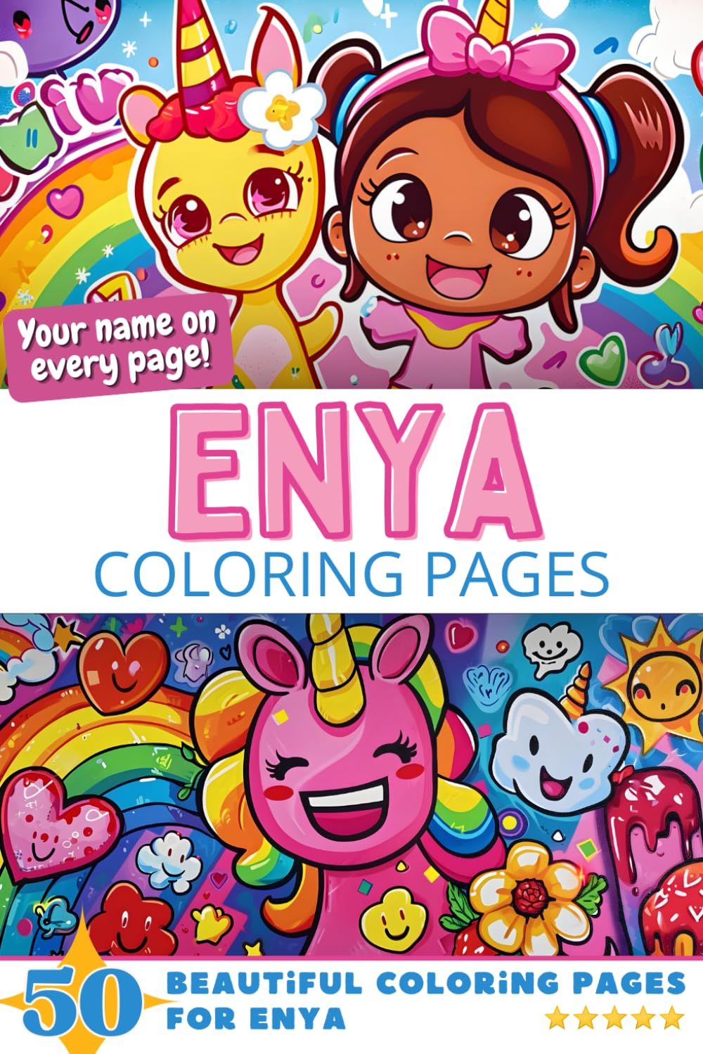Enya Coloring Book Cover