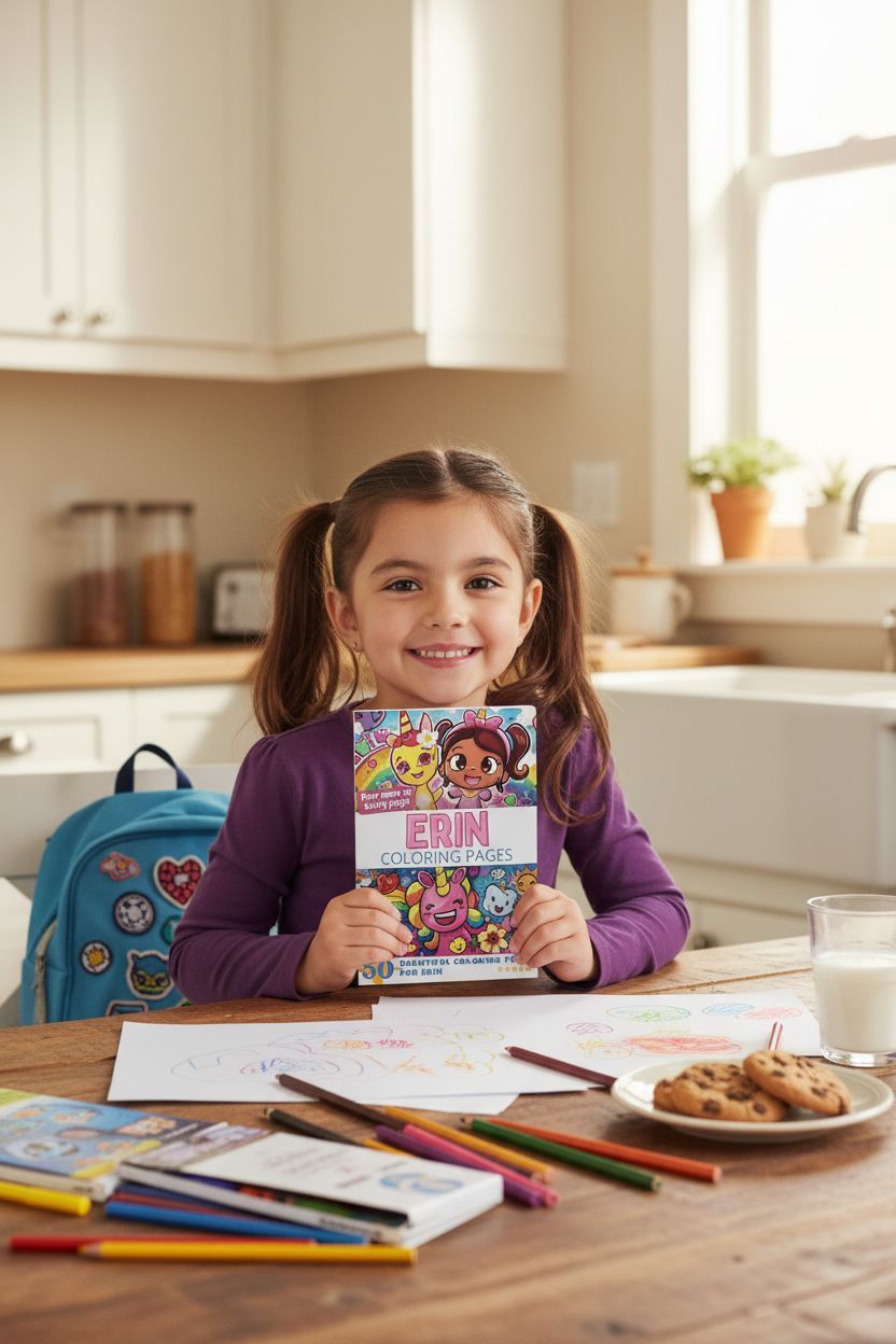 Erin personal coloring pages