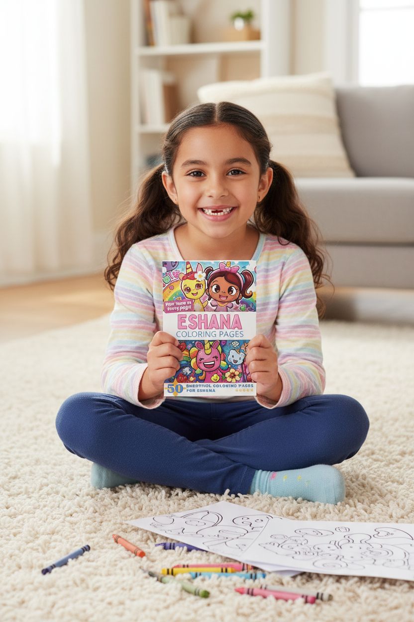 Eshana personal coloring pages