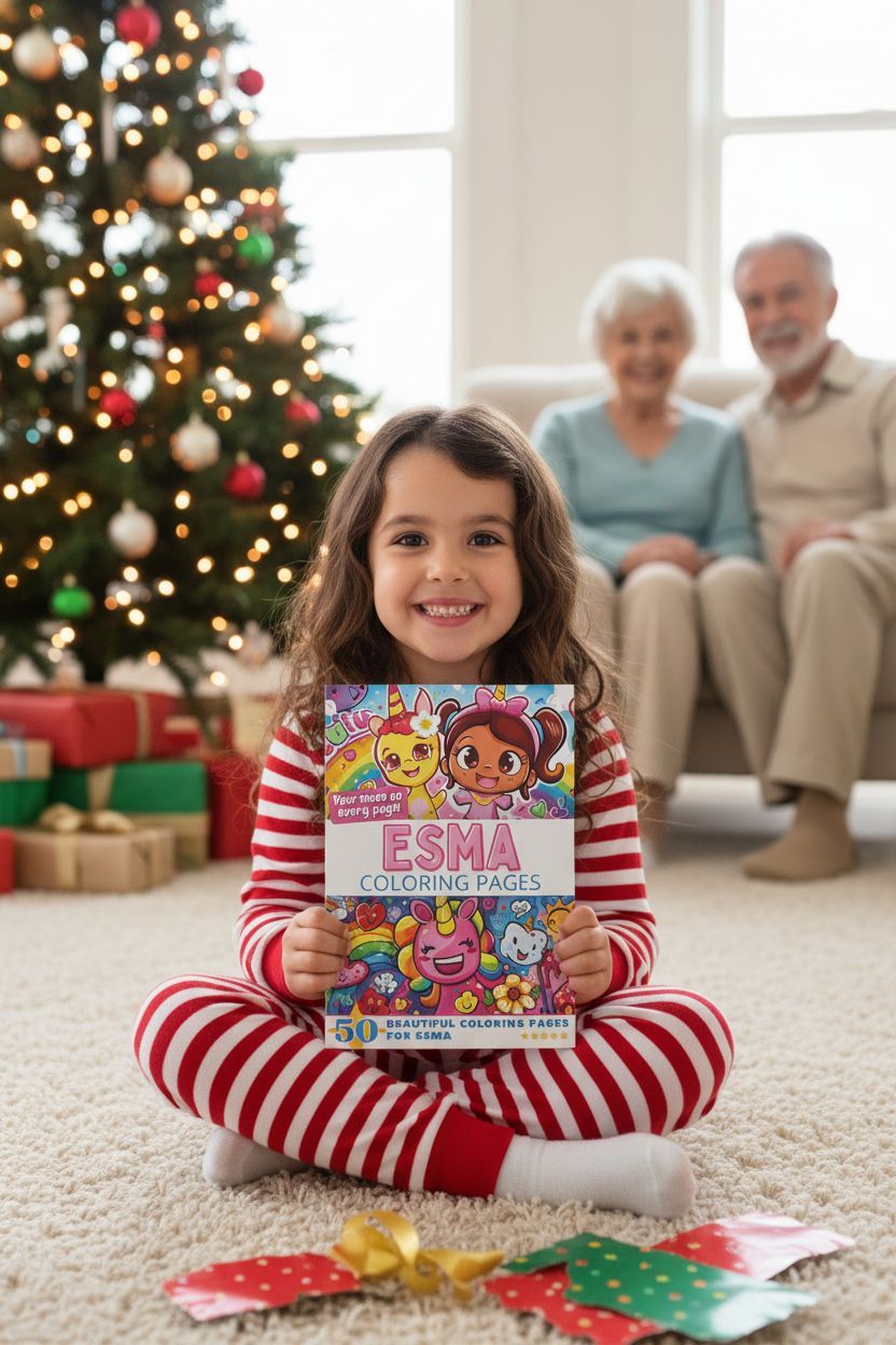 Esma Christmas coloring pages gift
