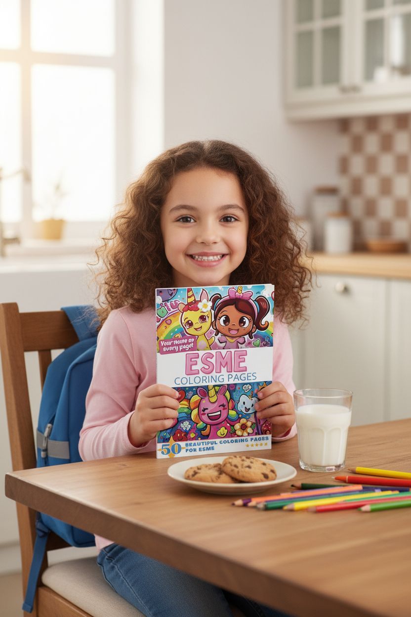 Esme personal coloring pages