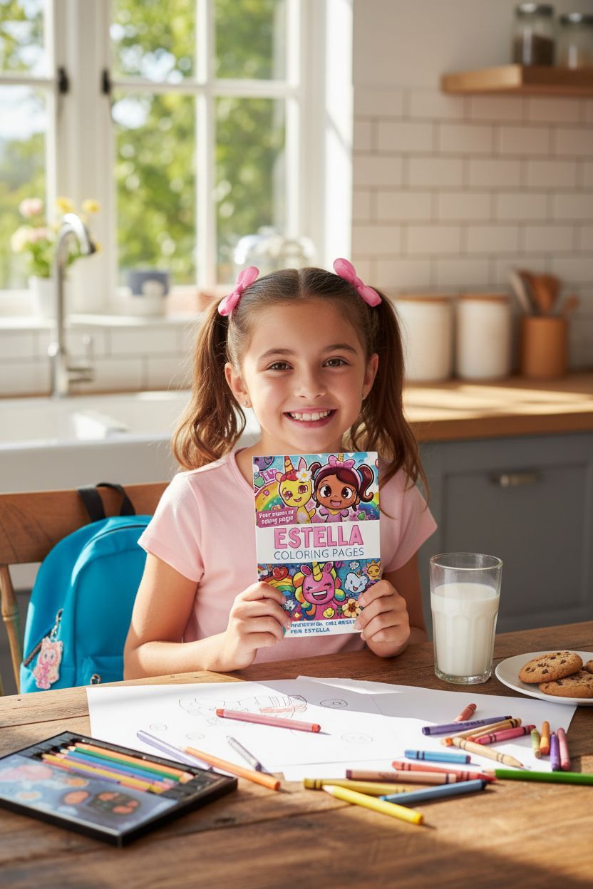 Estella personal coloring pages