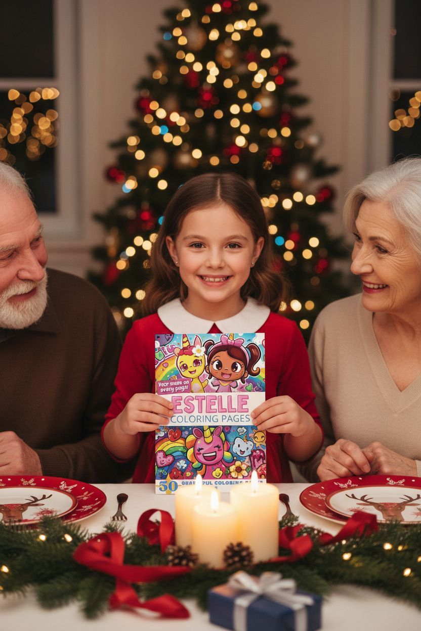 Estelle Christmas coloring pages gift