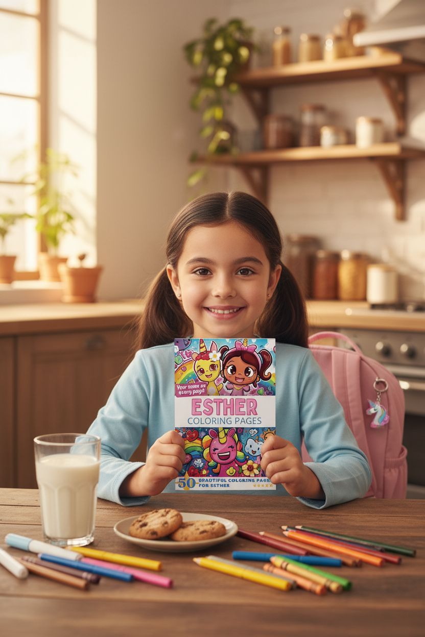 Esther personal coloring pages