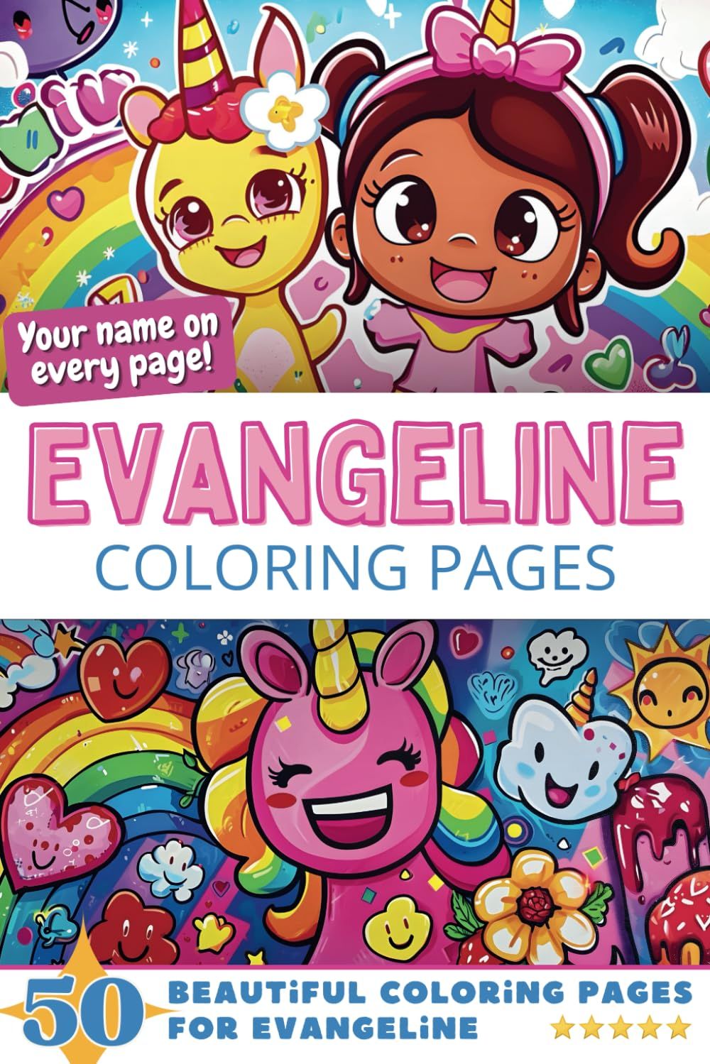 Evangeline Coloring Book Cover