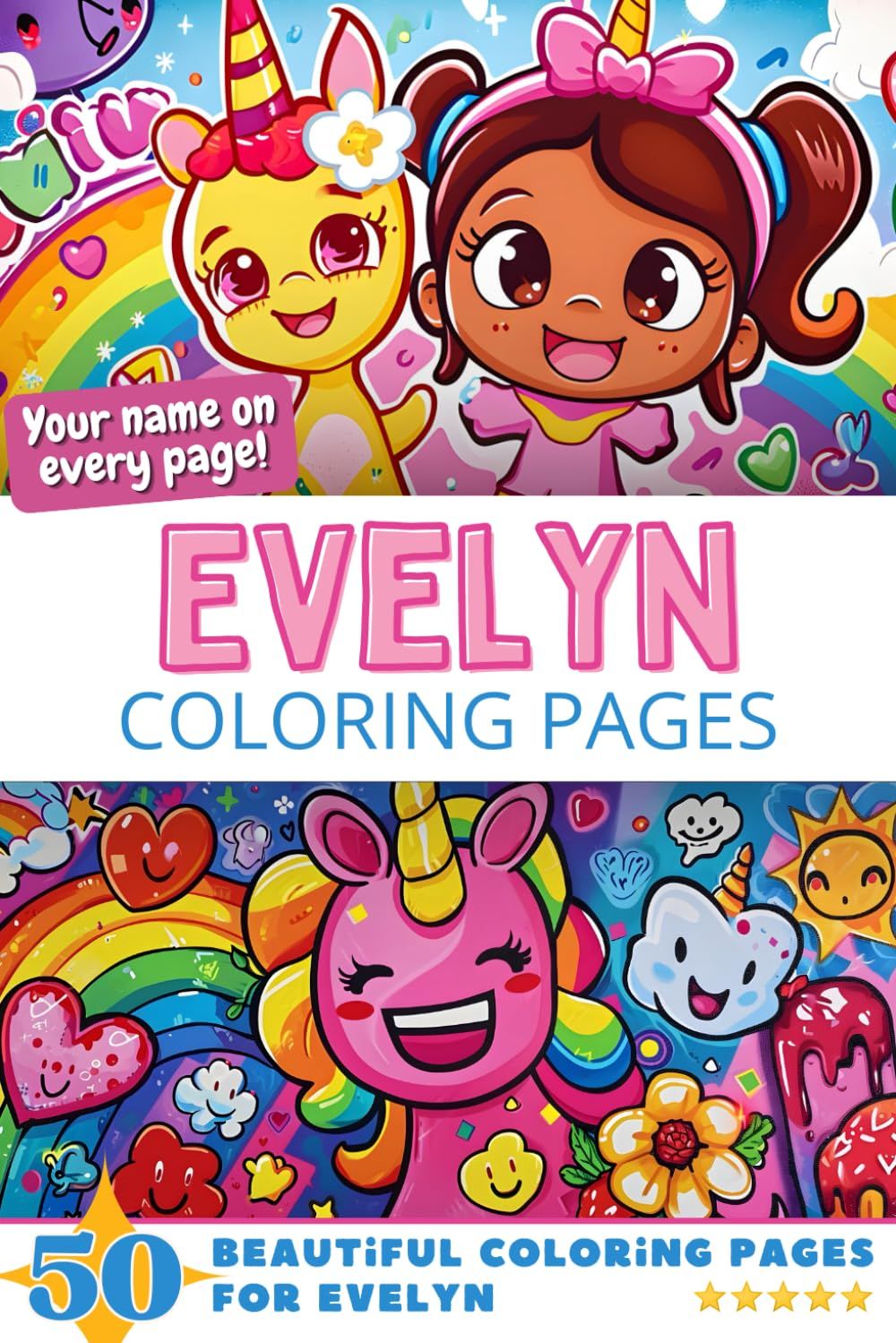 Evelyn Coloring Book Cover