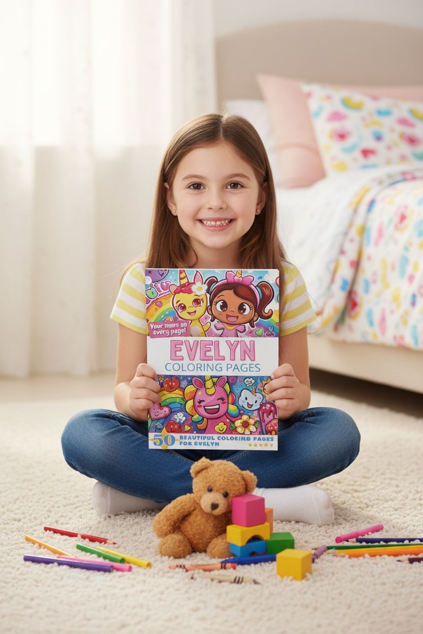 Evelyn personal coloring pages