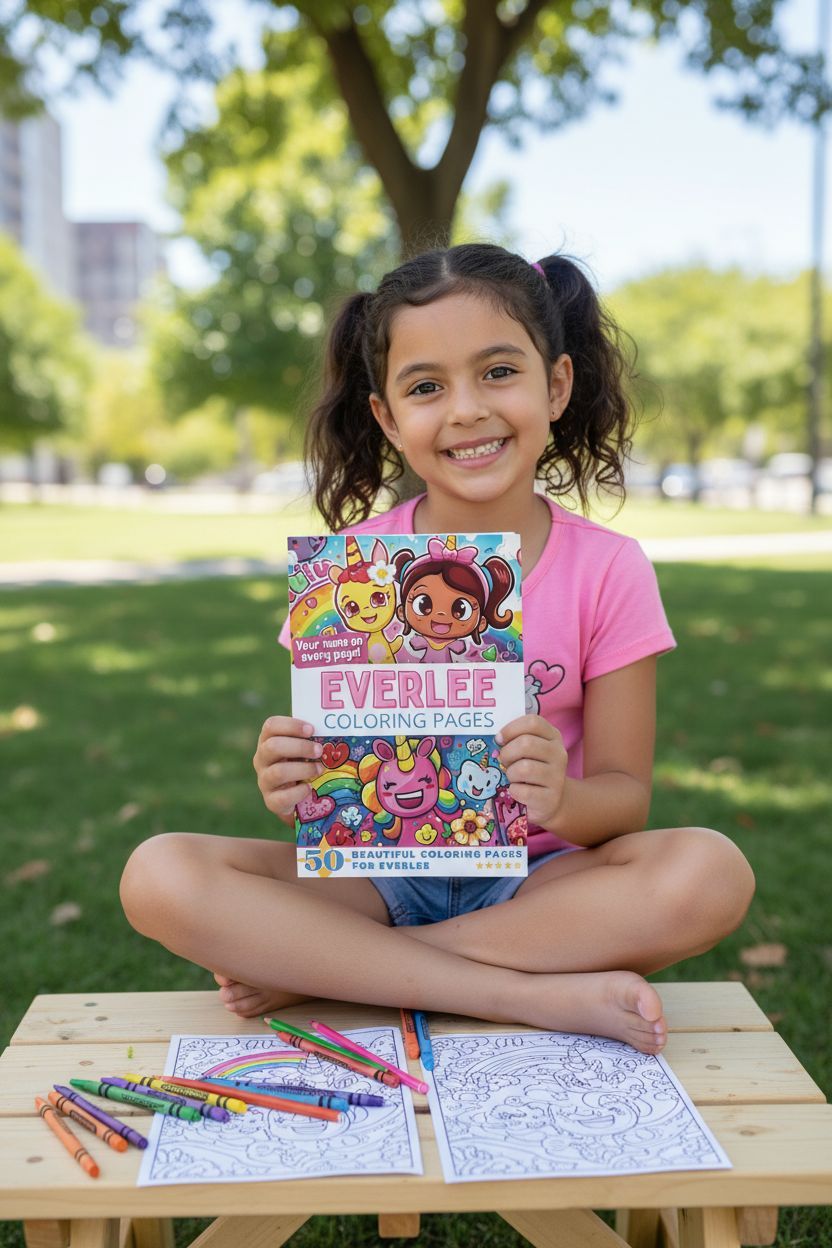 Everlee personal coloring pages