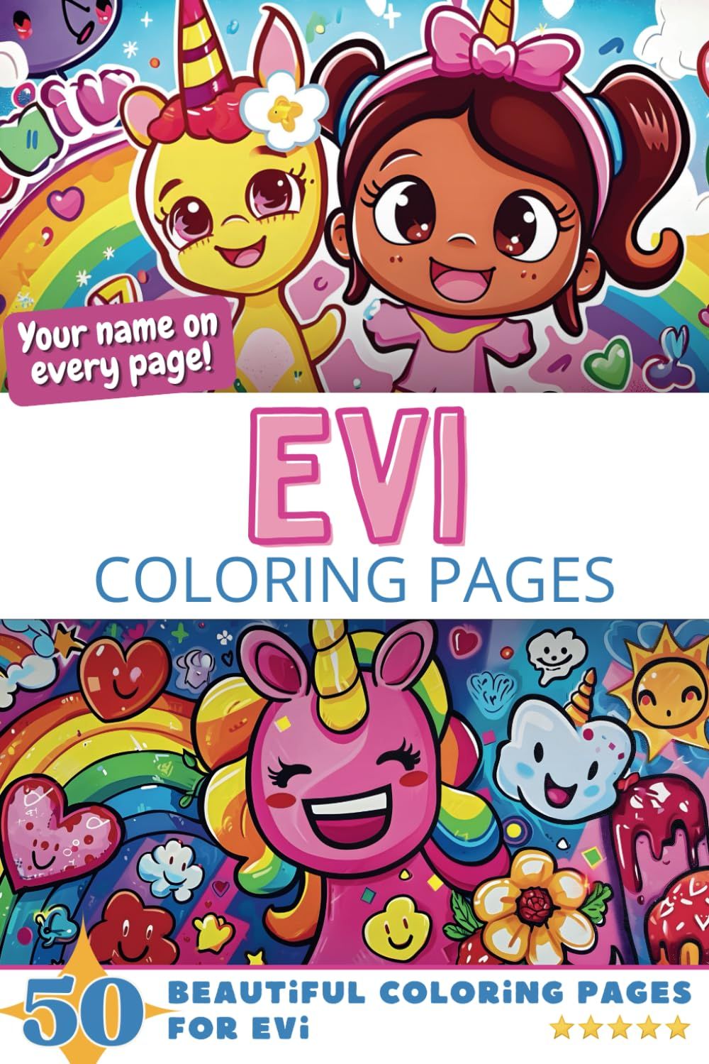 Evi Coloring Book Cover