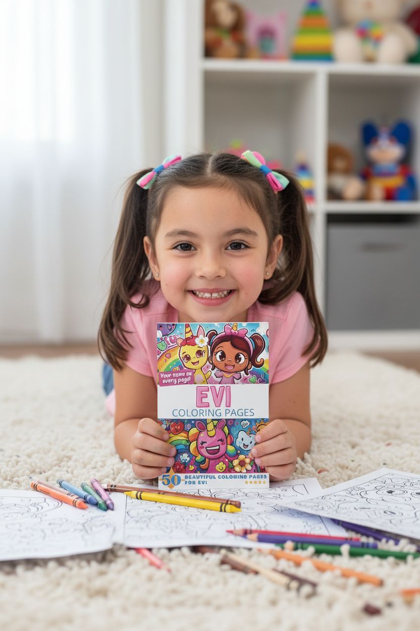 Evi personal coloring pages