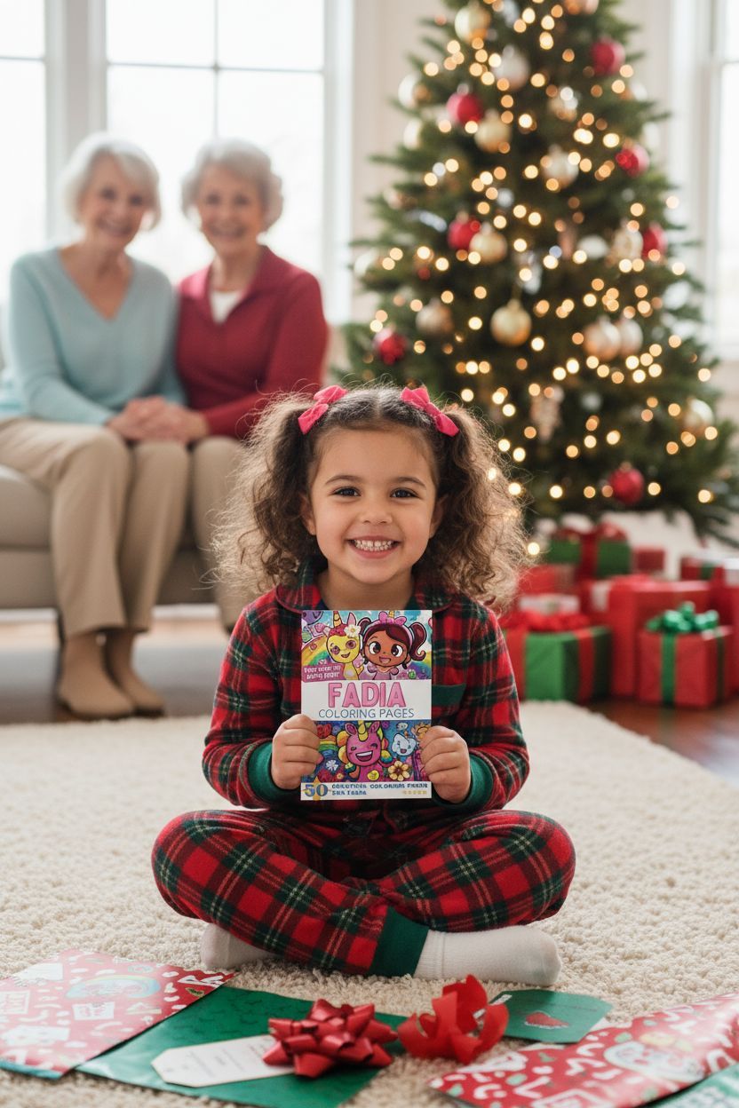 Fadia Christmas coloring pages gift