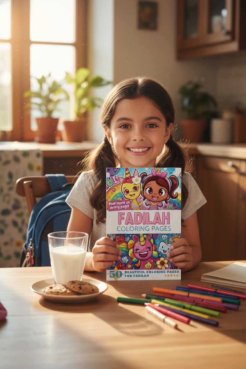 Fadilah personal coloring pages