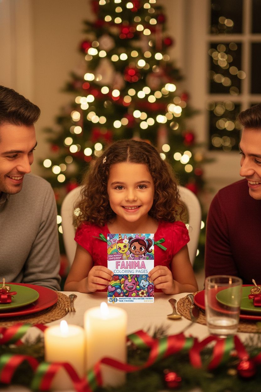Fahima Christmas coloring pages gift