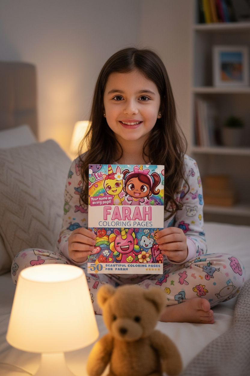 Farah personal coloring pages