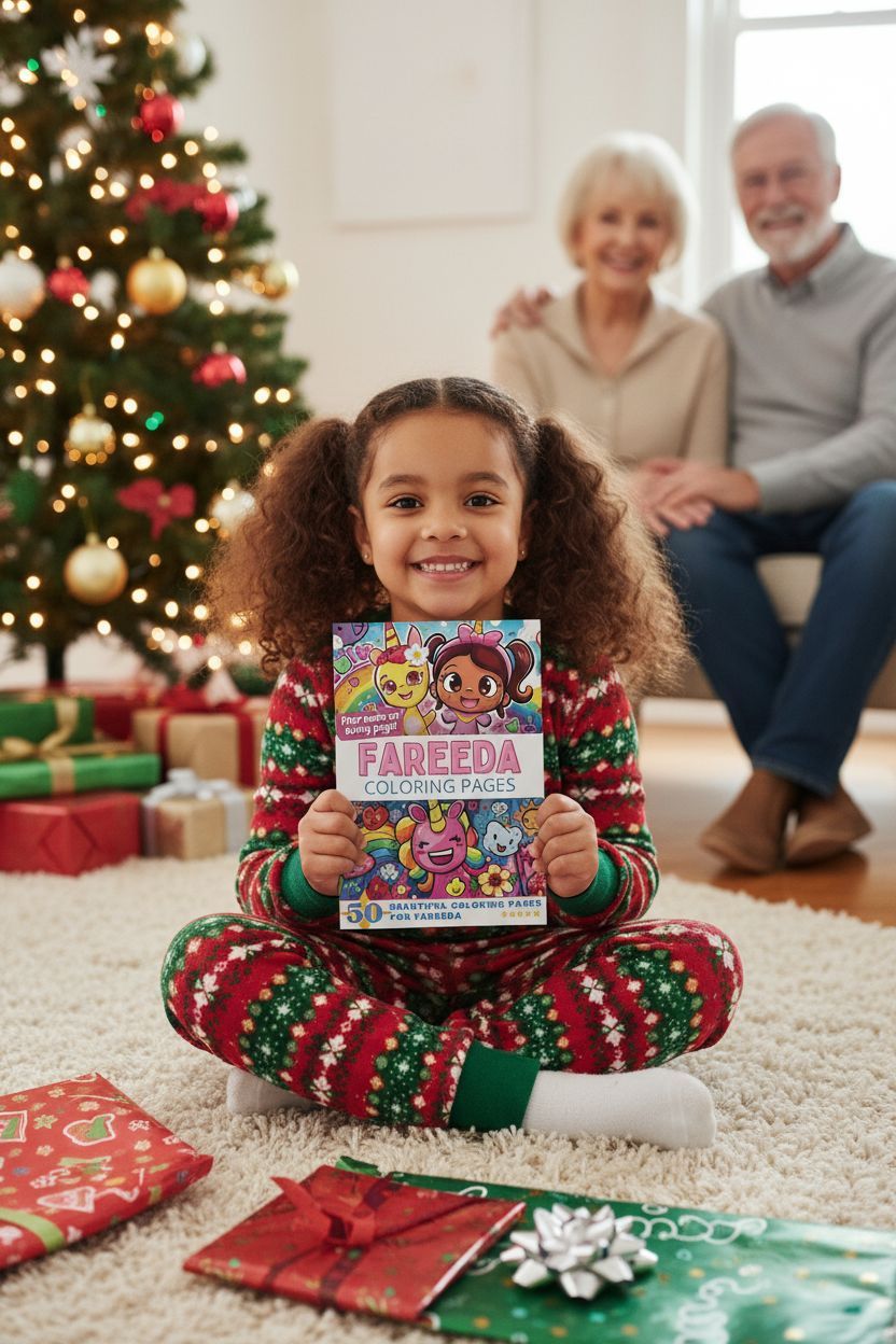 Fareeda Christmas coloring pages gift