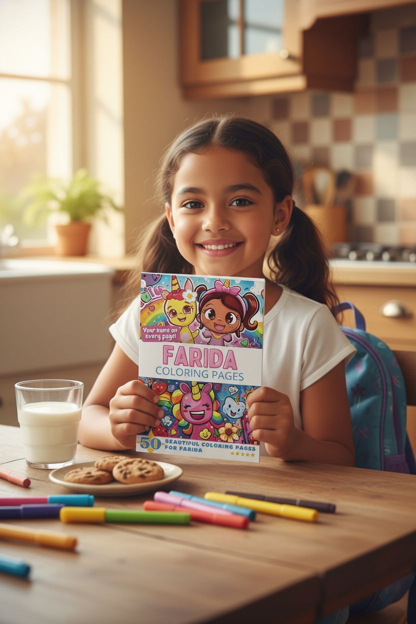 Farida personal coloring pages