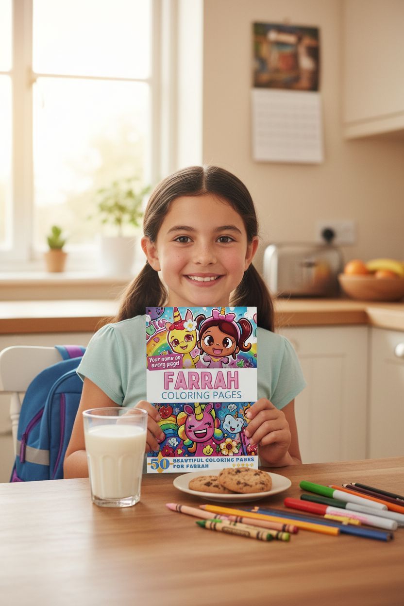 Farrah personal coloring pages