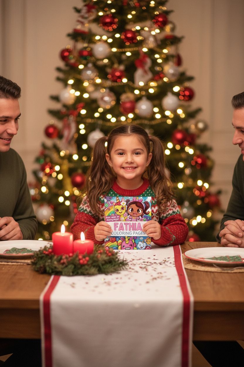 Fathia Christmas coloring pages gift