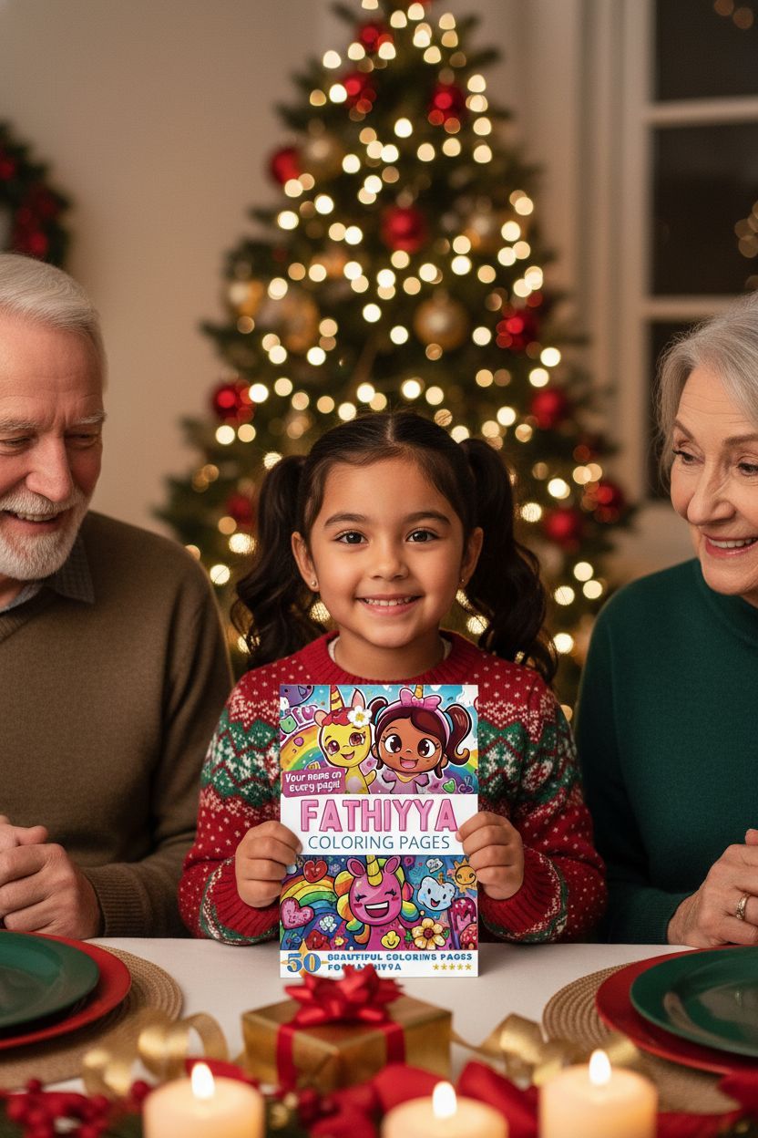 Fathiyya Christmas coloring pages gift