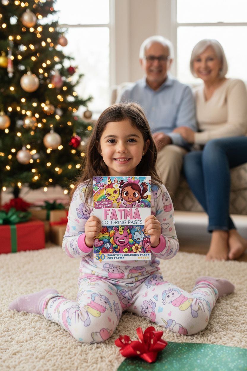Fatma Christmas coloring pages gift