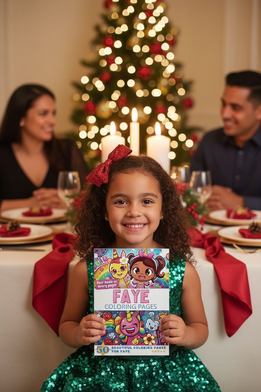 Faye Christmas coloring pages gift