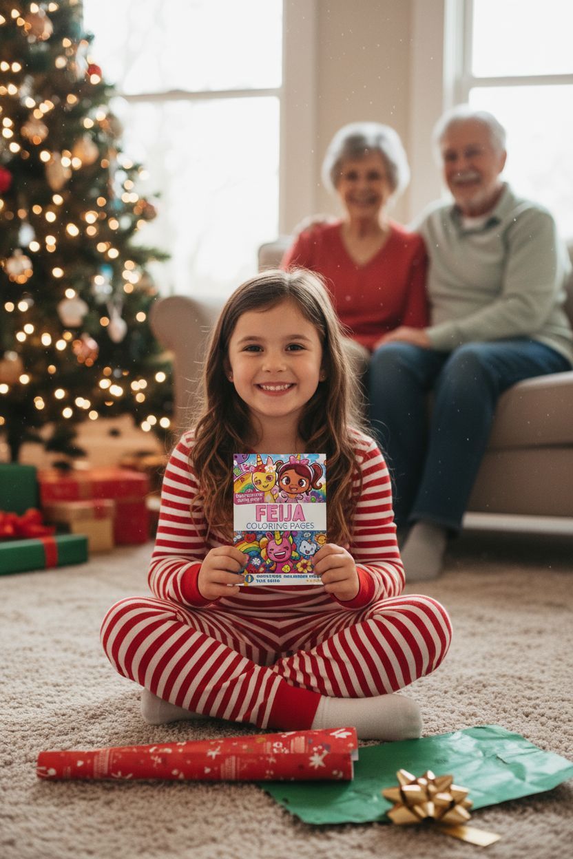 Feija Christmas coloring pages gift